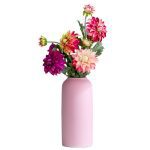 Creative Table Decor Morandi Pink Hand Made Nordic Large Ceramic Vase For Hallway