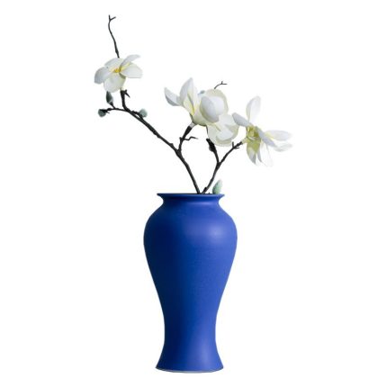 Nordic Large Blue Modern Simple Creative Hand Made Ceramic Vase For TV Bench Decor