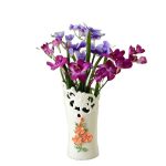 Chinese Gild Hand Made Hollow Out Modern Simple Creative Ceramic Vase For Shopping Mall Decor
