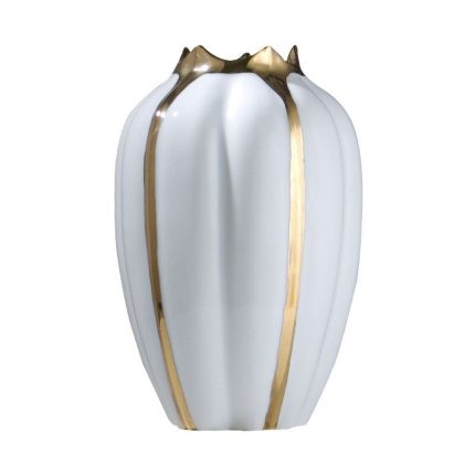 Jingdezhen Retro Fashion European Style Large White Ceramic Vase For Home Hallway Decor