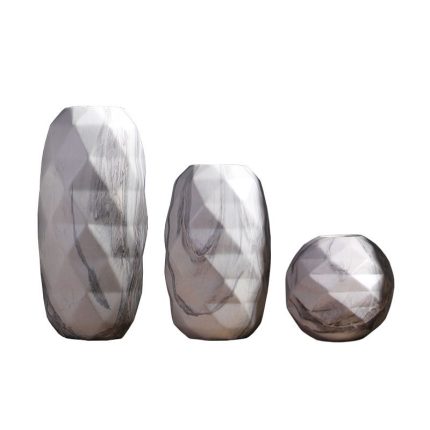 Artistic Large White Creative Marble Chinese Ceramic Vase For Hotel Table Decoration