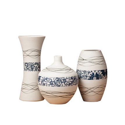 Elegant Simple Style Hand Made High Temperature Ceramic Vase For Hotel Office Home Decor