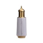 Gold Lid Light Luxury Grey Jingdezhen Ceramic Flower Vase Creative Decoration For Showroom