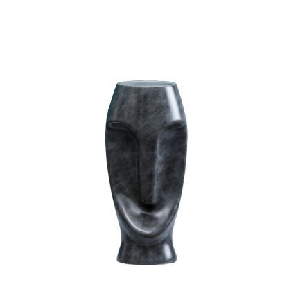 Light Luxury Fashion Grey Leather Texture People Face For Dining Room Table Decoration