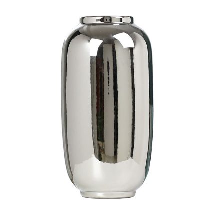 Nordic Ins Style Electroplate Creative Silver Ceramic Vase For Shopping Mall Study