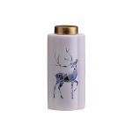 Petal Deer Animol Nordic Matte White Creative Ceramic Vase For Home Decoration Art