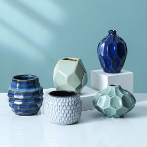 Semi-Porcelain Creative Little Round Fashion Ceramic Vase,Linving Room Decoration 