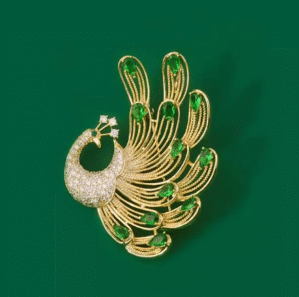 Crystal Phoenix Brooch